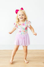 Field of Flowers S/S Twirl Leotard by Mila & Rose ®
