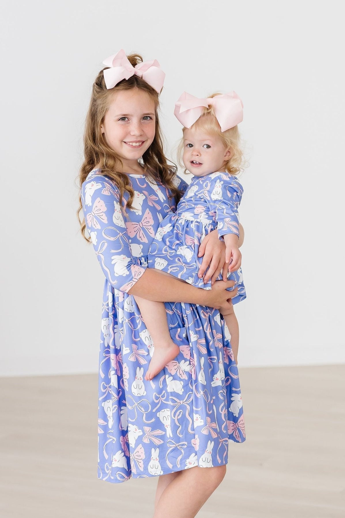 Hop, Skip & Twirl 3/4 Sleeve Pocket Twirl Dress by Mila & Rose ®