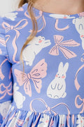 Hop, Skip & Twirl 3/4 Sleeve Pocket Twirl Dress by Mila & Rose ®