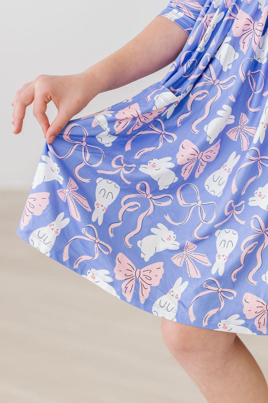 Hop, Skip & Twirl 3/4 Sleeve Pocket Twirl Dress by Mila & Rose ®