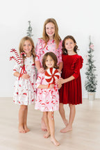 Jingle Bells 3/4 Sleeve Pocket Twirl Dress by Mila & Rose ®