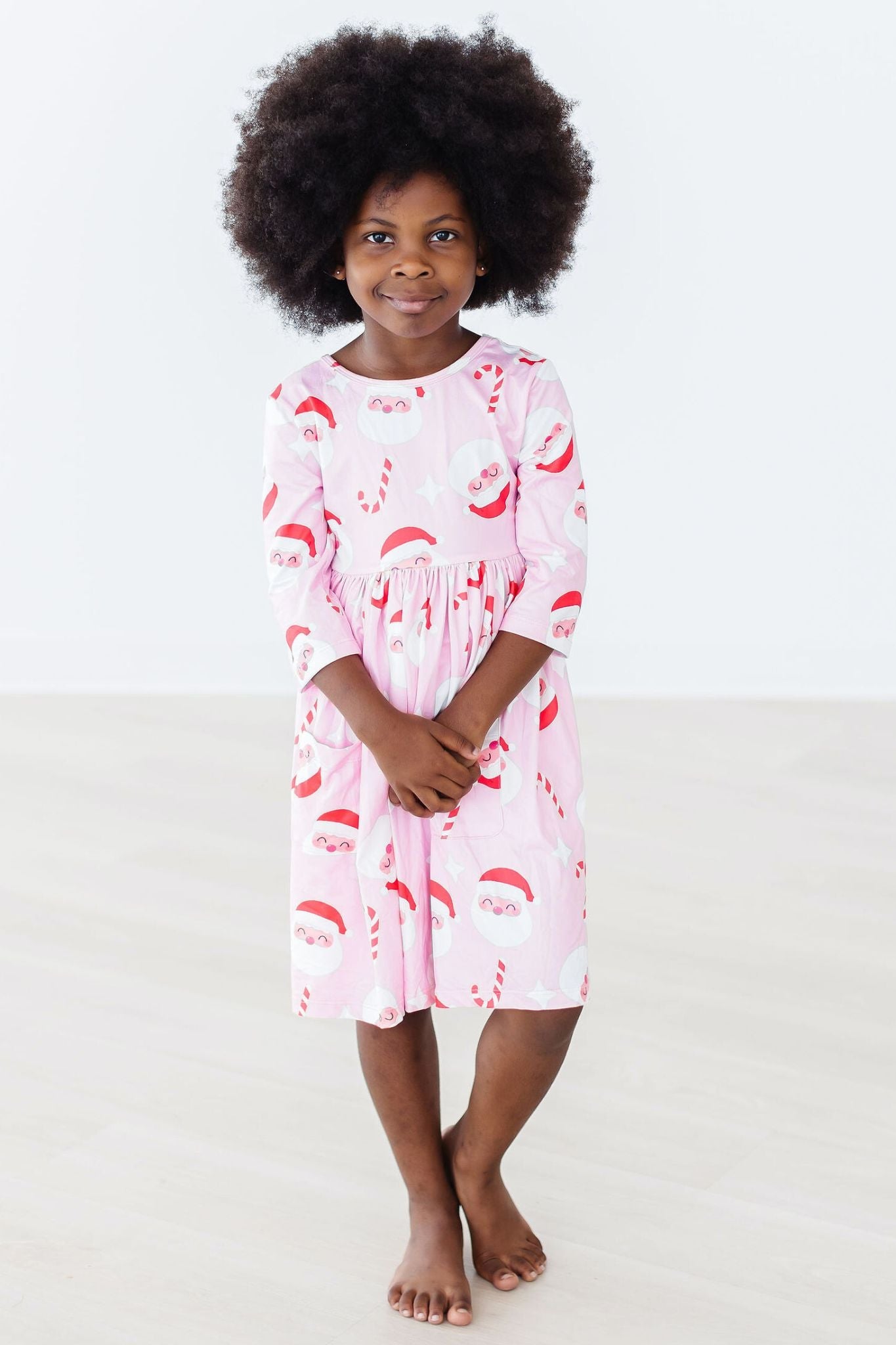 Jingle Bells 3/4 Sleeve Pocket Twirl Dress by Mila & Rose ®