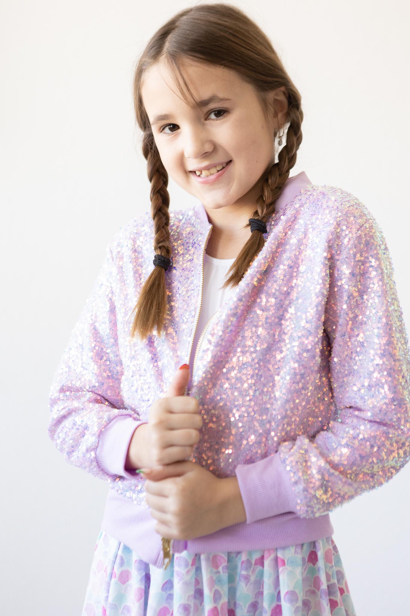Lavender Sequin Jacket by Mila & Rose ®