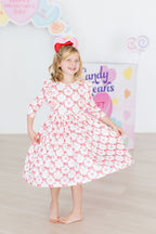 Lovebug 3/4 Sleeve Ruffle Twirl Dress by Mila & Rose ®