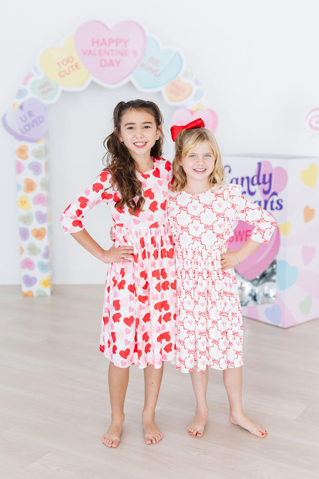 Lovebug 3/4 Sleeve Ruffle Twirl Dress by Mila & Rose ®