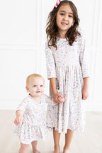 One in a Million 3/4 Sleeve Pocket Twirl Dress by Mila & Rose ®