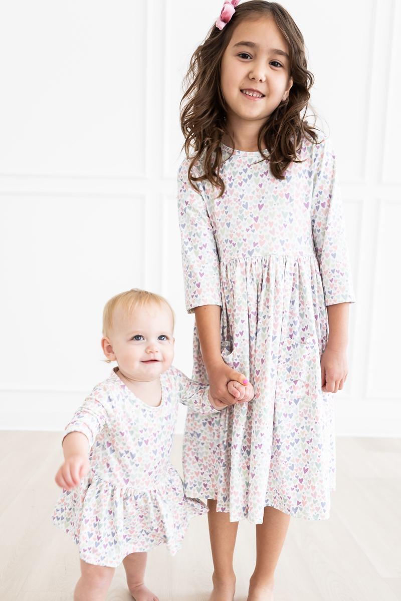 One in a Million 3/4 Sleeve Pocket Twirl Dress by Mila & Rose ®