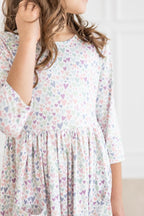 One in a Million 3/4 Sleeve Pocket Twirl Dress by Mila & Rose ®
