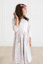 One in a Million 3/4 Sleeve Pocket Twirl Dress by Mila & Rose ®