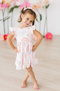 Over the Rainbow Flutter Sleeve Twirl Dress by Mila & Rose ®