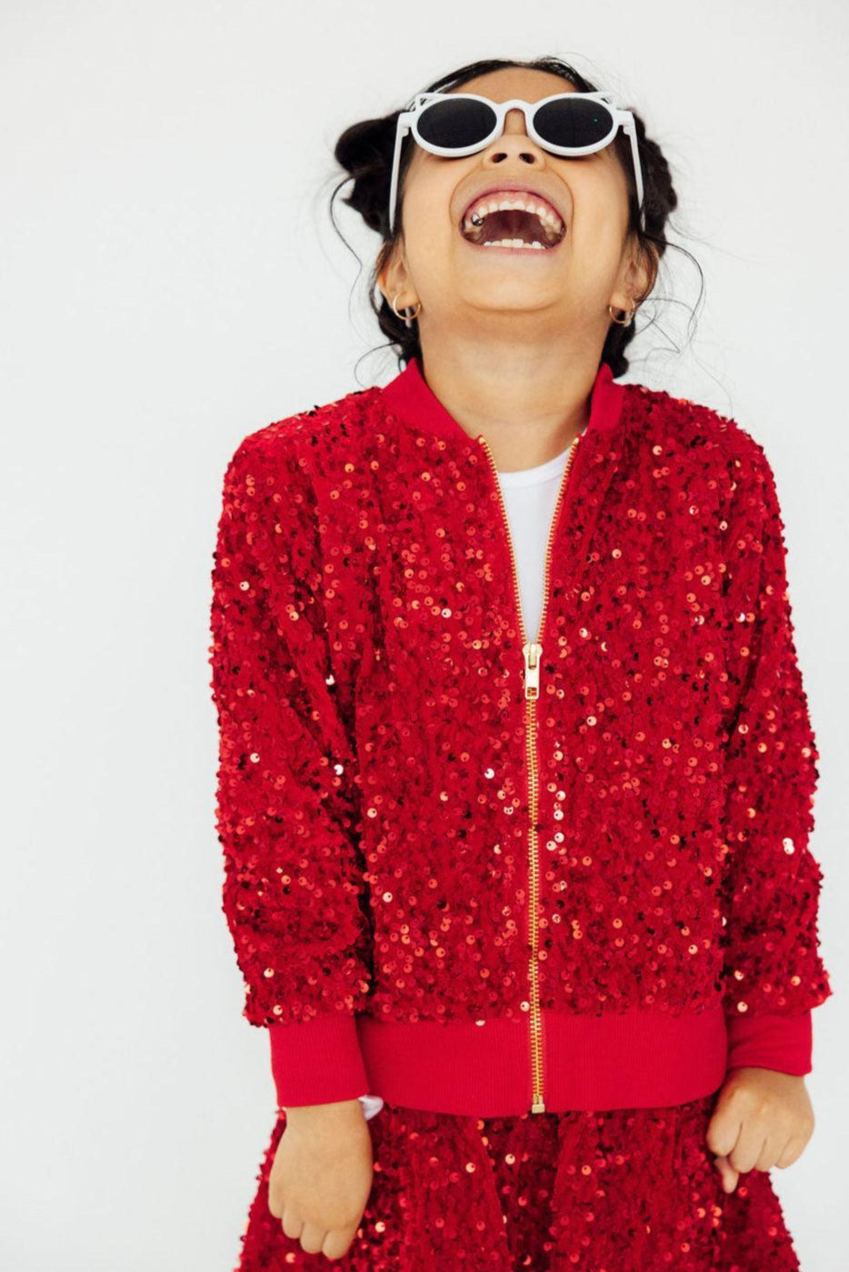 Red Velvet Sequin Jacket by Mila & Rose ®