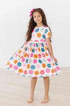 Retro Floral S/S Pocket Twirl Dress by Mila & Rose ®