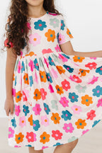 Retro Floral S/S Pocket Twirl Dress by Mila & Rose ®