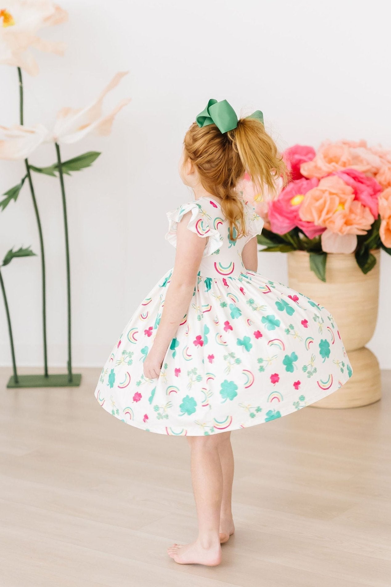 SALE Top of the Mornin' Flutter Sleeve Twirl Dress by Mila & Rose ®