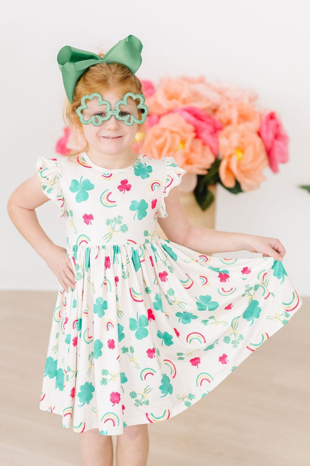 SALE Top of the Mornin' Flutter Sleeve Twirl Dress by Mila & Rose ®