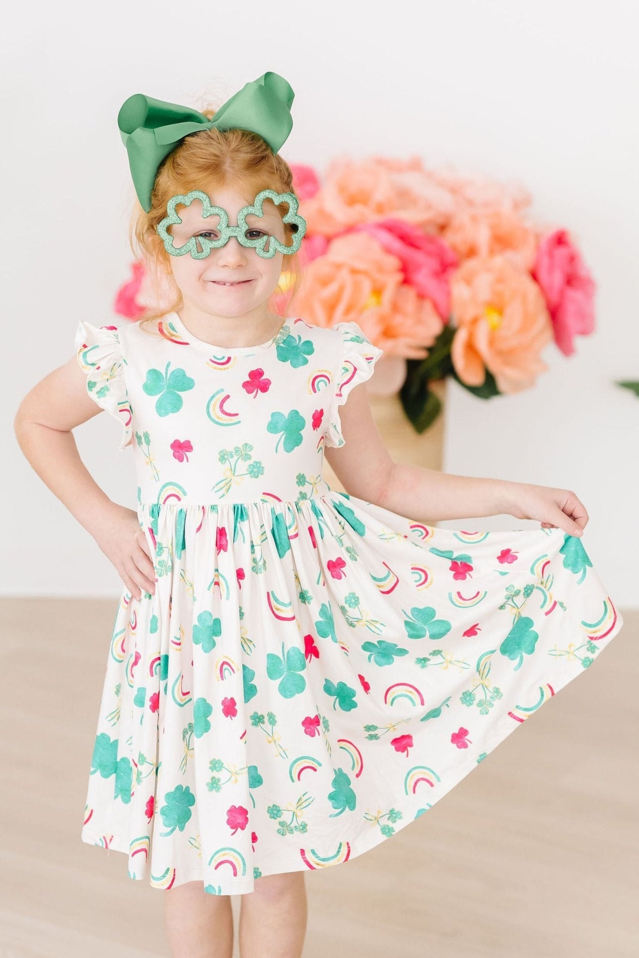 SALE Top of the Mornin' Flutter Sleeve Twirl Dress by Mila & Rose ®