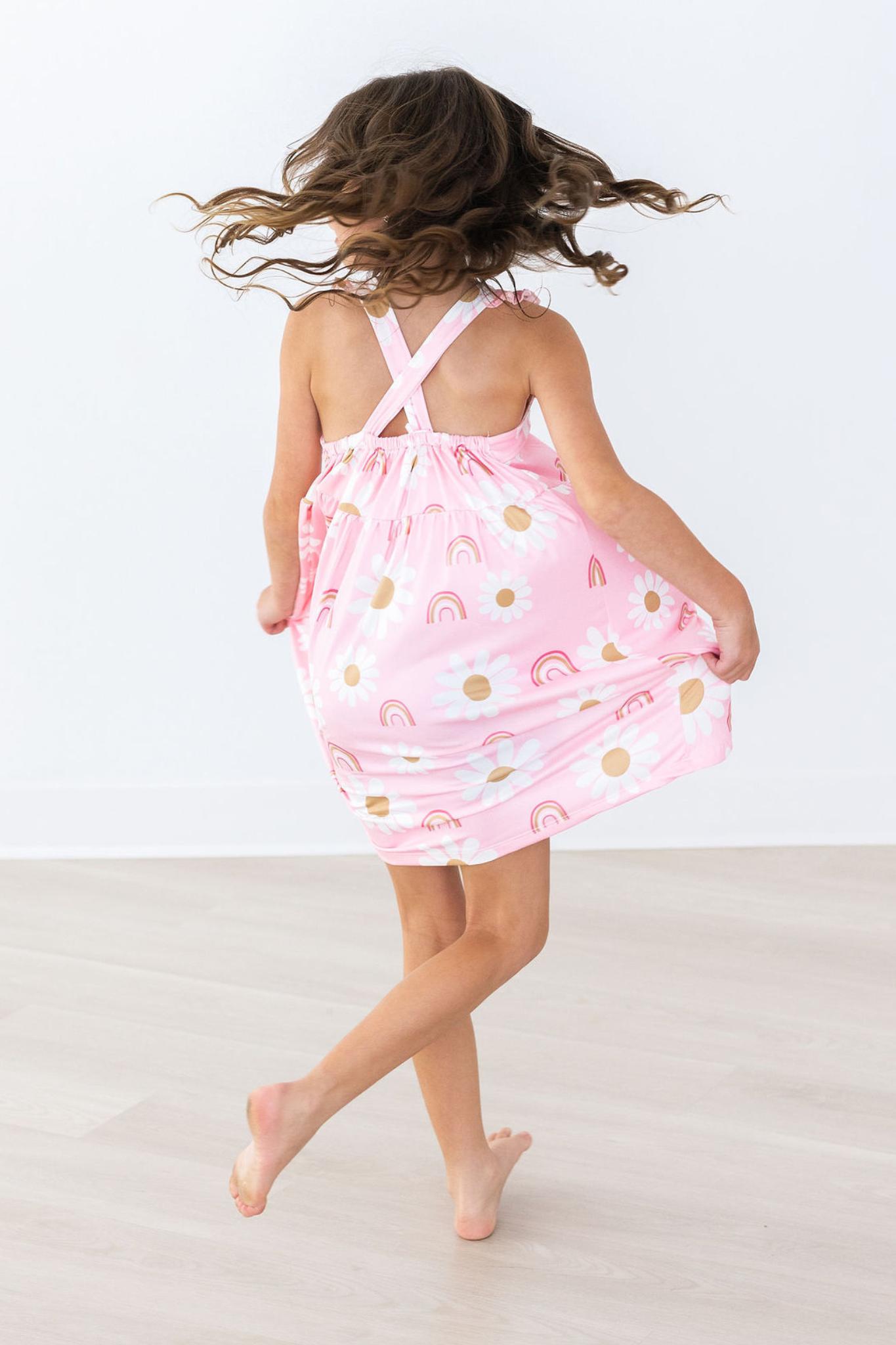 You are My Sunshine Ruffle Cross Back Dress by Mila & Rose ®