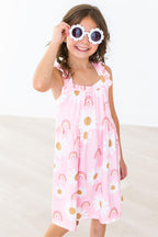 You are My Sunshine Ruffle Cross Back Dress by Mila & Rose ®