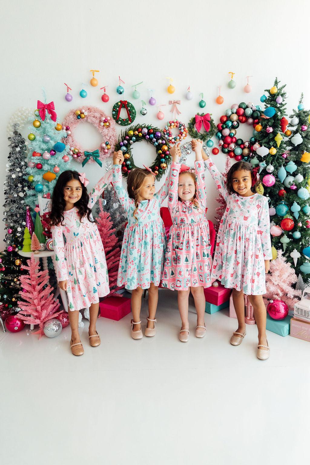 Christmas Cheer L/S Pocket Twirl Dress by Mila & Rose ®