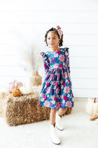 Vintage Garden 3/4 Sleeve Ruffle Twirl Dress by Mila & Rose ®