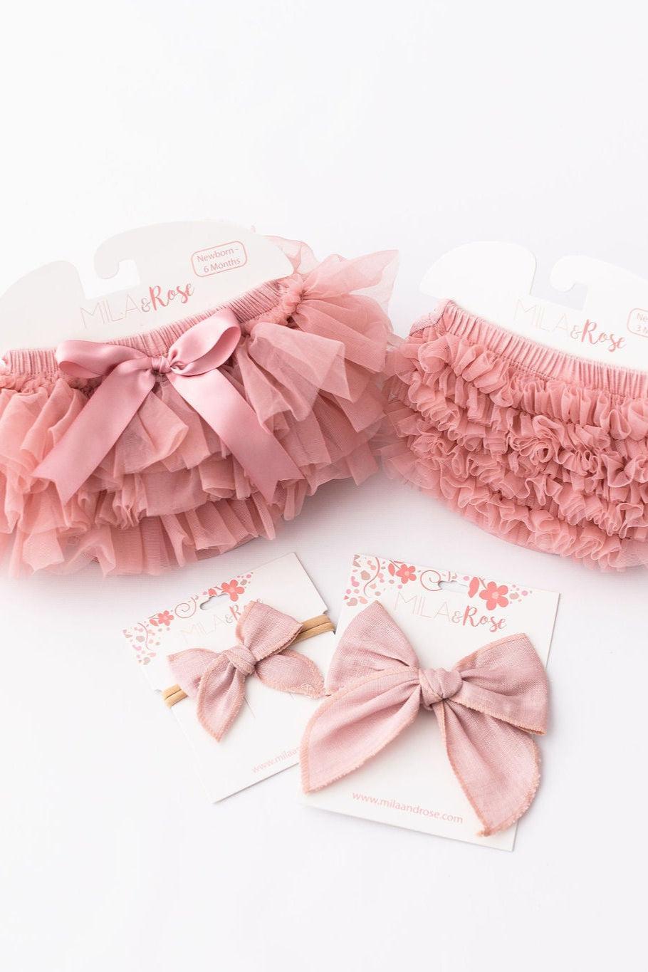 Vintage Pink Ruffle Tutu Bloomer by Mila & Rose ®