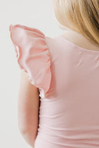 Vintage Pink S/S Flutter Sleeve Leotard by Mila & Rose ®