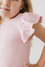 Vintage Pink S/S Flutter Sleeve Leotard by Mila & Rose ®