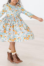 Vintage Vibes 3/4 Pocket Twirl Dress by Mila & Rose ®