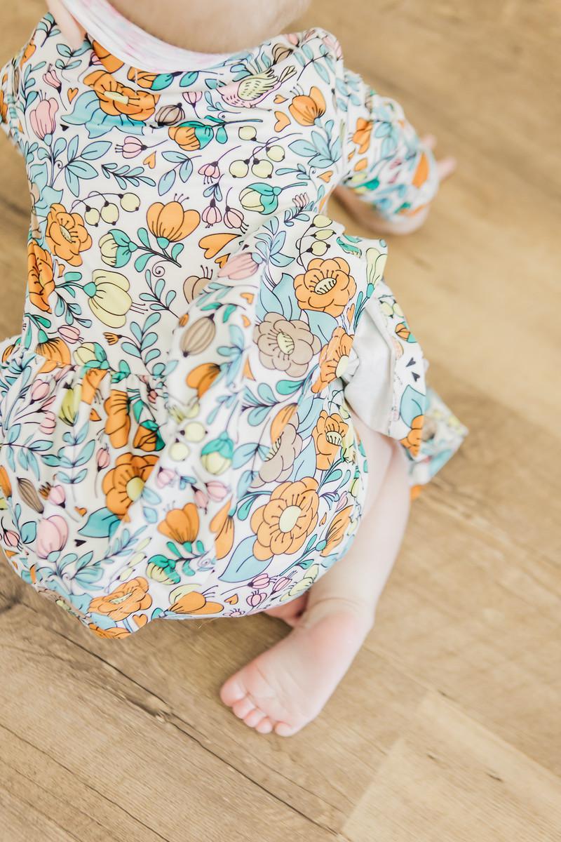 Vintage Vibes 3/4 Sleeve Twirl Bodysuit by Mila & Rose ®