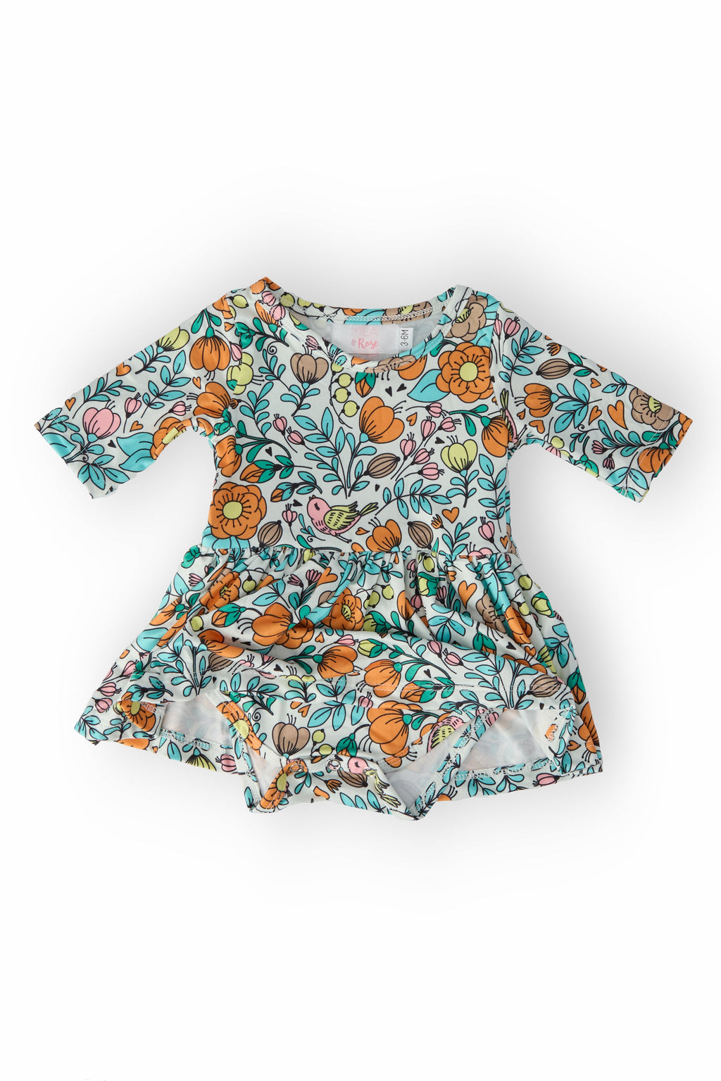 Vintage Vibes 3/4 Sleeve Twirl Bodysuit by Mila & Rose ®
