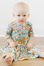 Vintage Vibes 3/4 Sleeve Twirl Bodysuit by Mila & Rose ®
