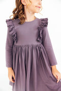 Vintage Violet L/S Ruffle Twirl Dress by Mila & Rose ®