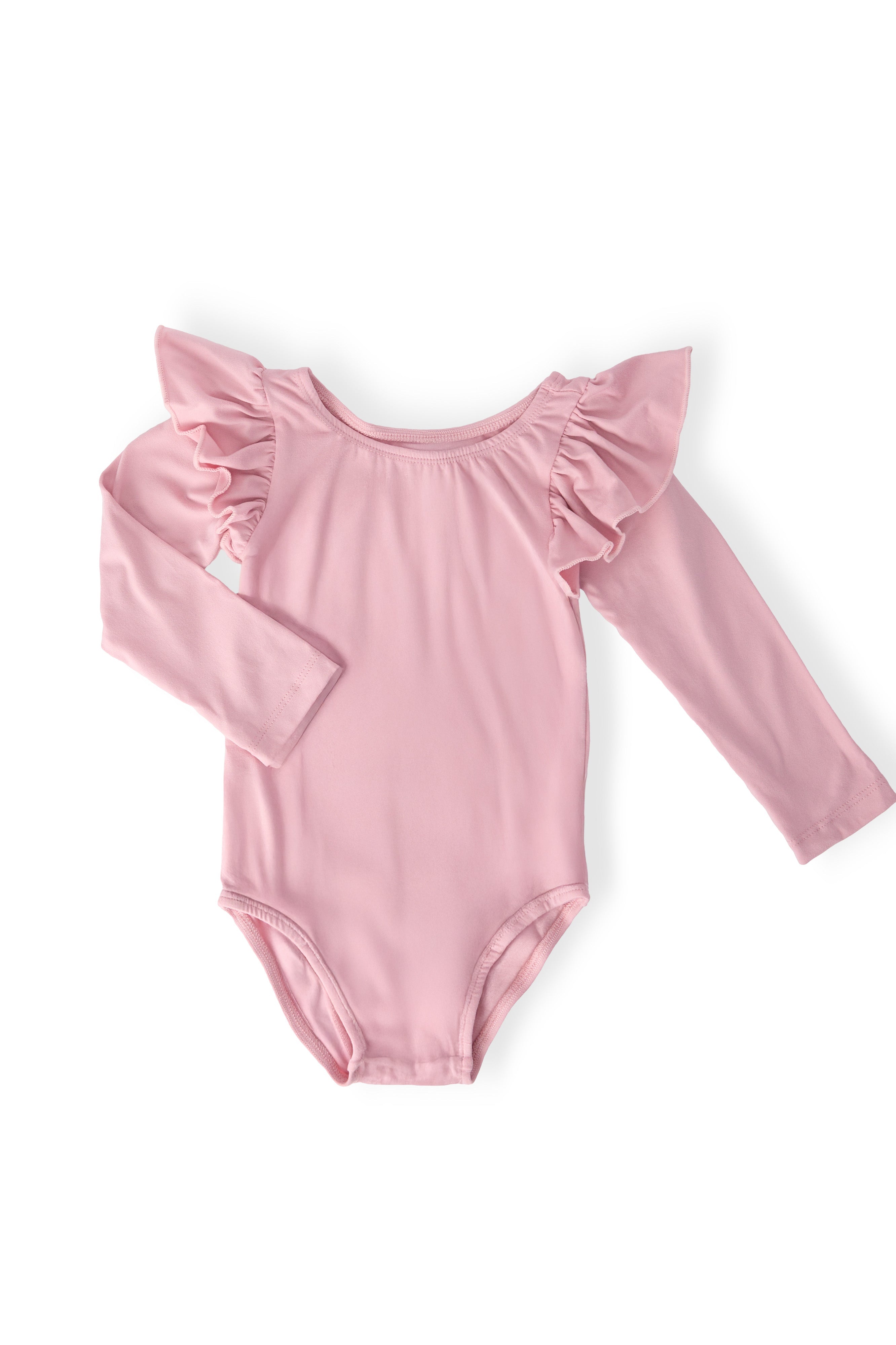 Vintage Pink L/S Flutter Sleeve Leotard by Mila & Rose ®