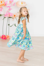 Watercolor Butterflies Flutter Sleeve Twirl Dress by Mila & Rose ®