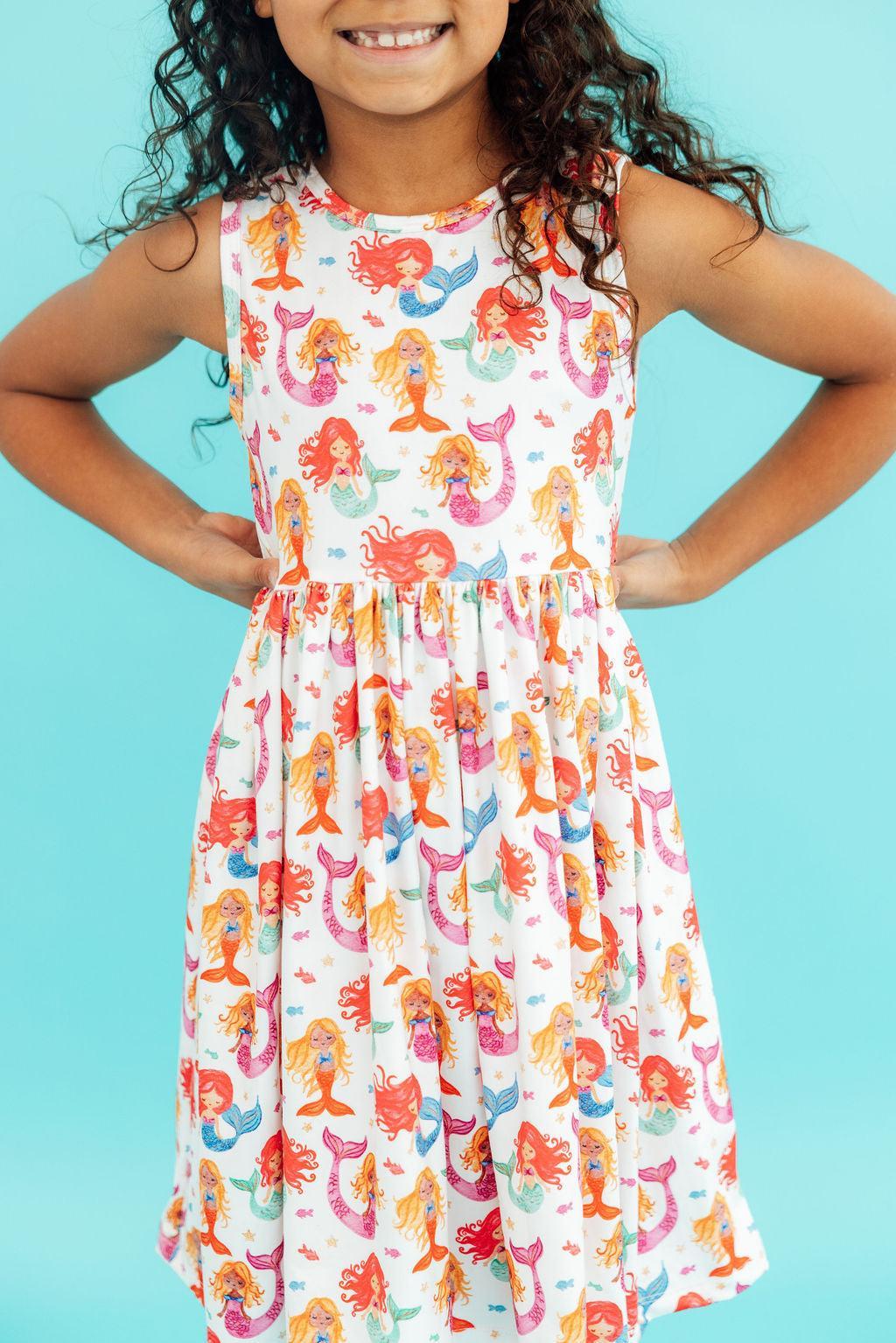 Watercolor Mermaids Tank Twirl Dress by Mila & Rose ®