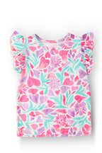 Watercolor Hearts S/S Ruffle Tee by Mila & Rose ®