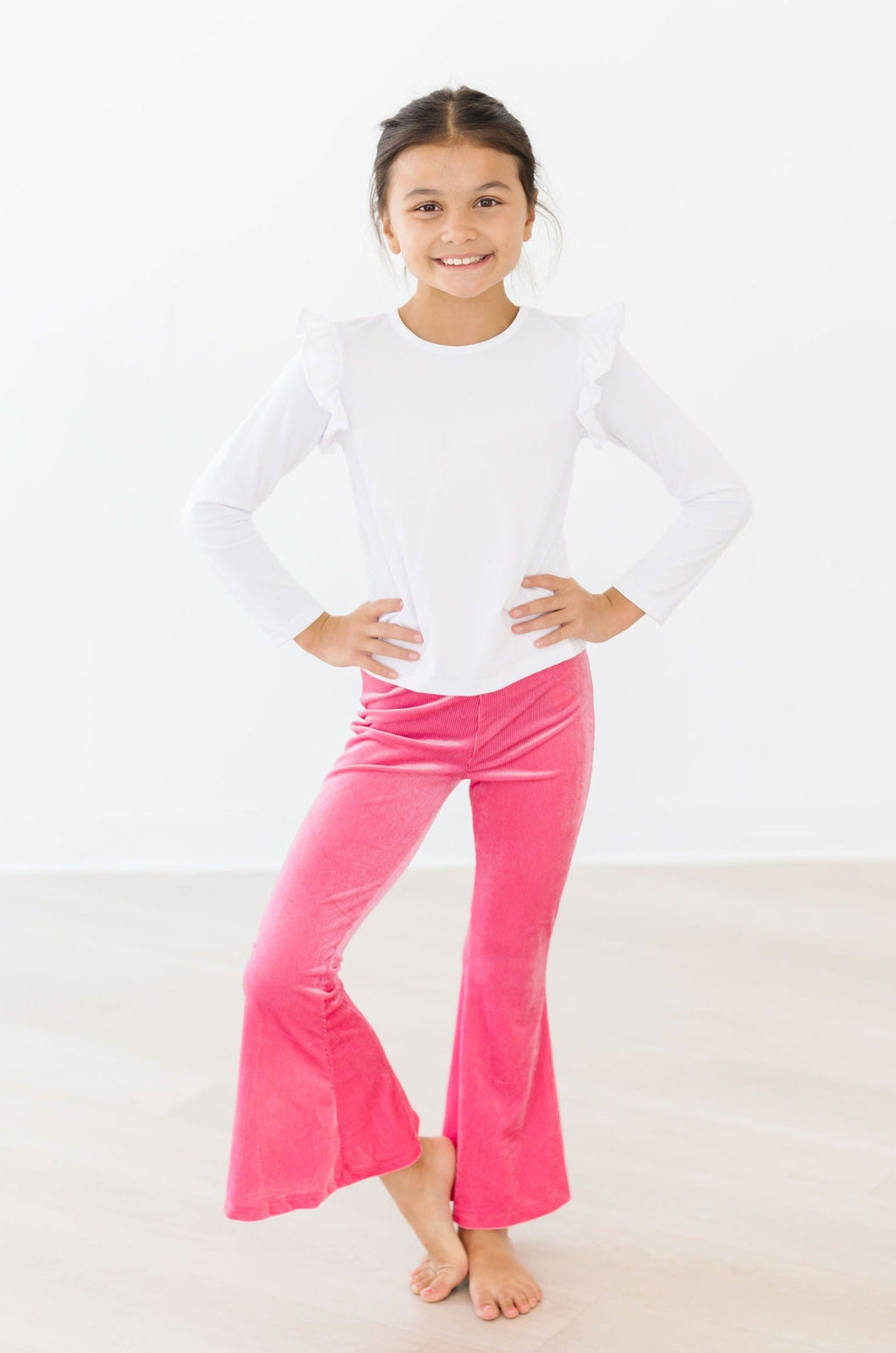 Watermelon Pink Ribbed Velvet Bells by Mila & Rose ®