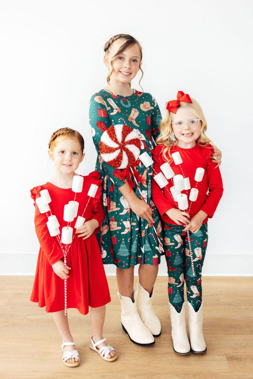 Western Wonderland L/S Pocket Twirl Dress by Mila & Rose ®