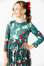 Western Wonderland L/S Pocket Twirl Dress by Mila & Rose ®