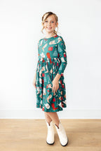 Western Wonderland L/S Pocket Twirl Dress by Mila & Rose ®