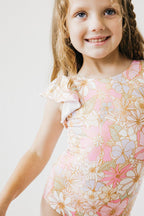 What's Up Buttercup S/S Flutter Sleeve Leotard by Mila & Rose ®