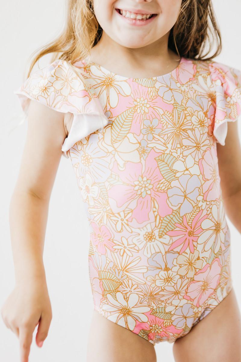 What's Up Buttercup S/S Flutter Sleeve Leotard by Mila & Rose ®