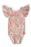 What's Up Buttercup S/S Flutter Sleeve Leotard by Mila & Rose ®