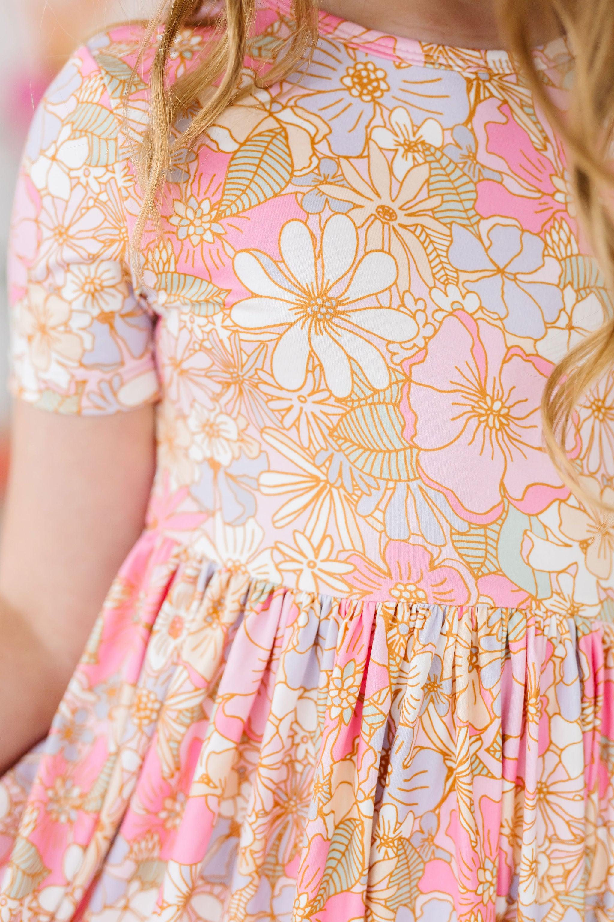 What's Up Buttercup S/S Pocket Twirl Dress by Mila & Rose ®