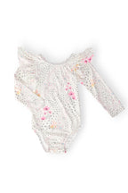 Whimsical Wildflowers L/S Flutter Sleeve Leotard by Mila & Rose ®