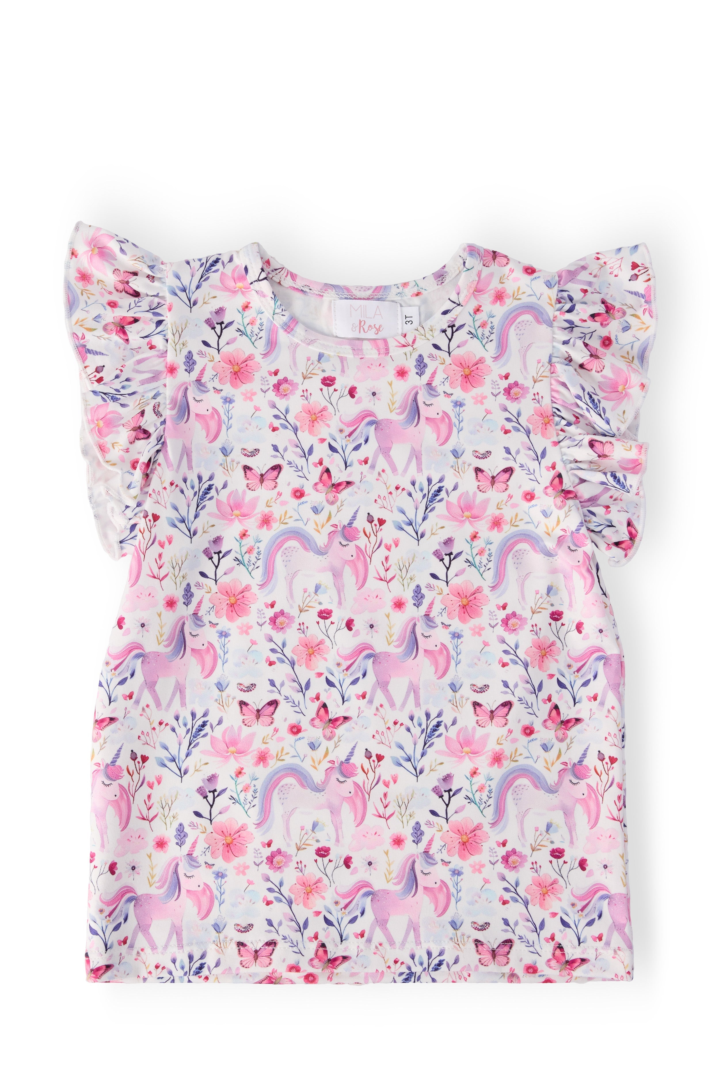 Whimsical Woods S/S Ruffle Tee by Mila & Rose ®