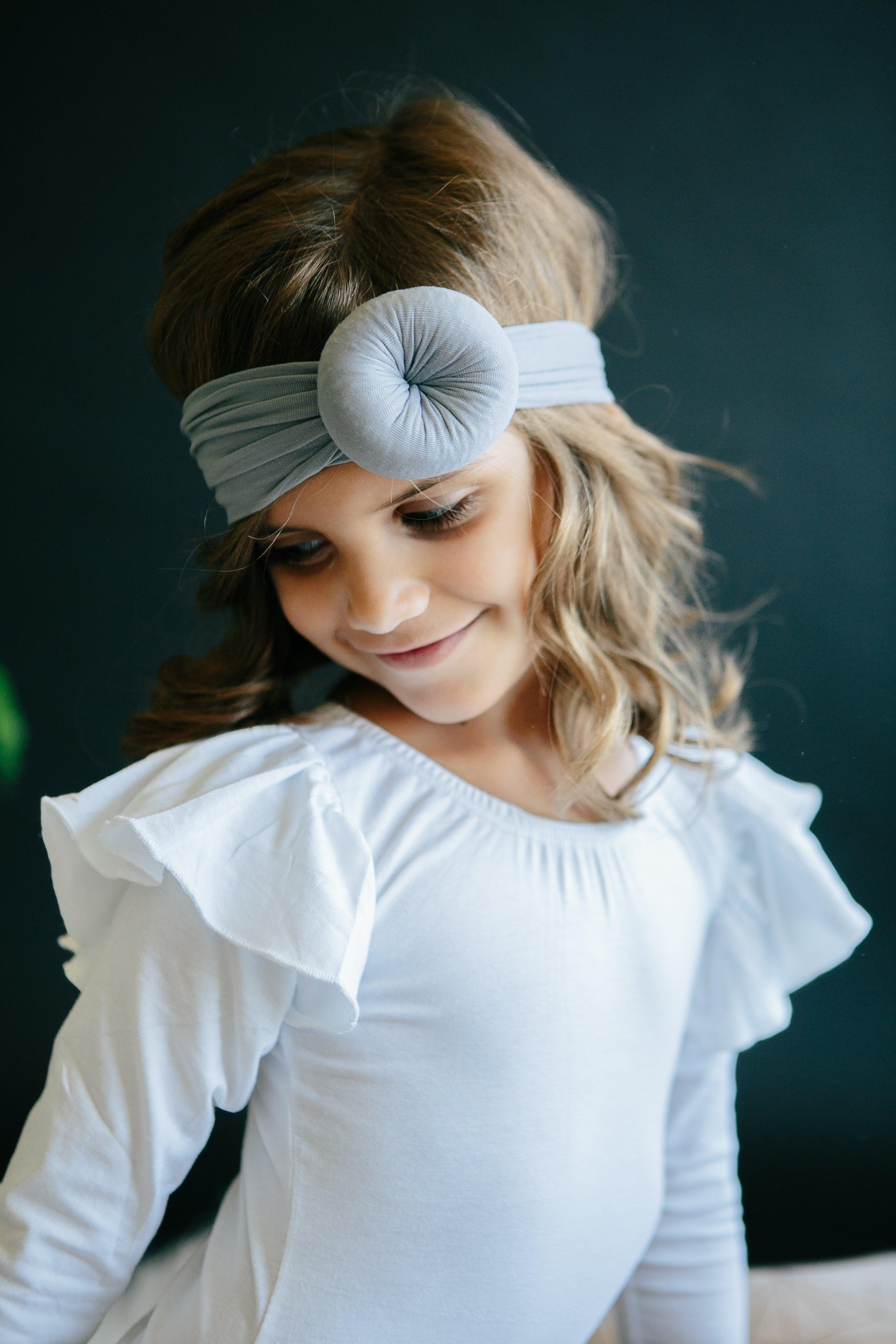 White L/S Flutter Sleeve Leotard by Mila & Rose ®