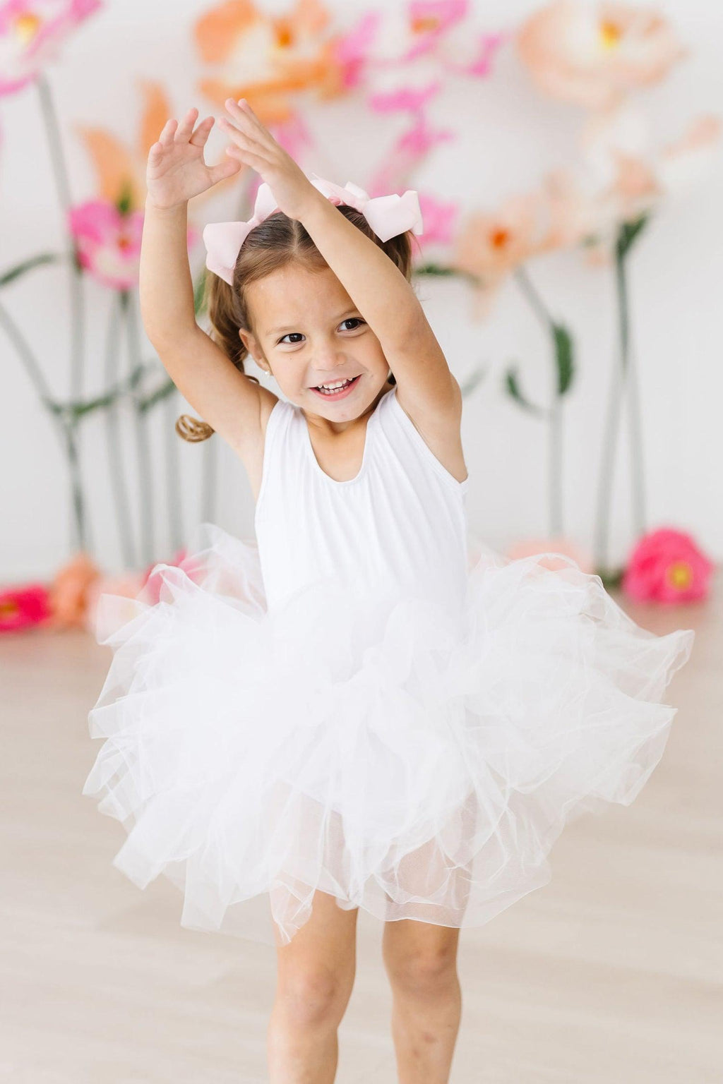 White Tank Tutu Leotard by Mila & Rose ®