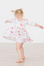 White Twirl Shorts by Mila & Rose ®
