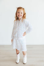 White Velvet Sequin Jacket by Mila & Rose ®